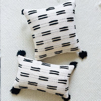 HKM-288915 Bohemian Circle Fringe Pillow Cover, Cotton, Nordic Style, 45x45cm & 30x50cm