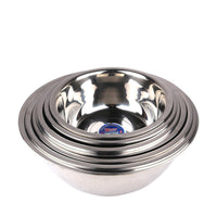 HKM-288915 Extra Thick 304 Stainless Steel Mixing Bowl - Available in Multiple Sizes (20cm to 30cm)