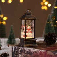 HKM-288915 Portable LED Oil Lamp for Christmas Decoration - European Style Snowman, Tree, Angel, and Elderly Designs