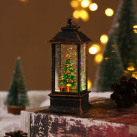 HKM-288915 Portable LED Oil Lamp for Christmas Decoration - European Style Snowman, Tree, Angel, and Elderly Designs