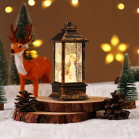 HKM-288915 Portable LED Oil Lamp for Christmas Decoration - European Style Snowman, Tree, Angel, and Elderly Designs