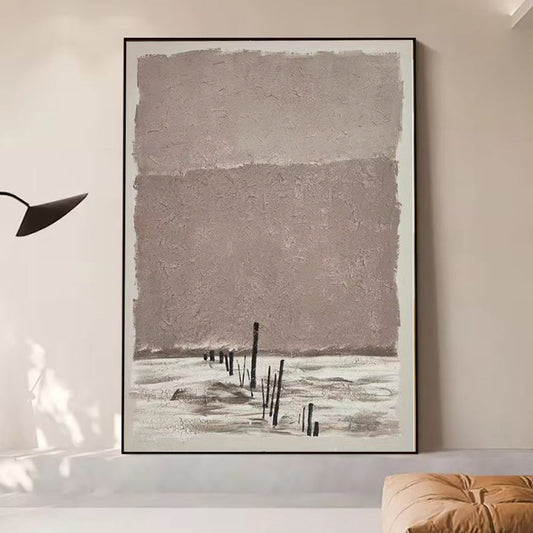 HKM-289043 Abstract Handmade Oil Painting Canvas Art for Living Room Decor, Unstretched and Frameless, Various Sizes Available