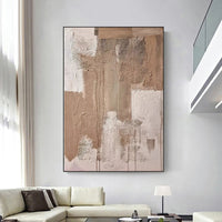 HKM-289043 Abstract Handmade Oil Painting Canvas Art for Living Room Decor, Unstretched and Frameless, Various Sizes Available