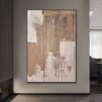 HKM-289043 Abstract Handmade Oil Painting Canvas Art for Living Room Decor, Unstretched and Frameless, Various Sizes Available