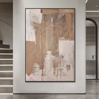 HKM-289043 Abstract Handmade Oil Painting Canvas Art for Living Room Decor, Unstretched and Frameless, Various Sizes Available