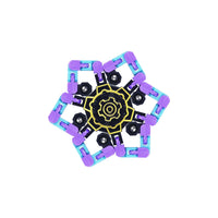 HKM-289107 Deformed Mechanical Gyro Luminous Fingertip Spinner Toy for Stress Relief