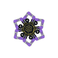 HKM-289107 Deformed Mechanical Gyro Luminous Fingertip Spinner Toy for Stress Relief