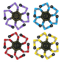 HKM-289107 Deformed Mechanical Gyro Luminous Fingertip Spinner Toy for Stress Relief