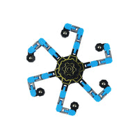 HKM-289107 Deformed Mechanical Gyro Luminous Fingertip Spinner Toy for Stress Relief