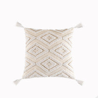 HKM-289107 Nordic Style Tufted Geometric Pillowcase – Cotton Cover with Diverse Colors and Textures, 45x45cm or 30x50cm