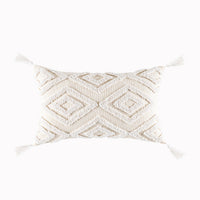 HKM-289107 Nordic Style Tufted Geometric Pillowcase – Cotton Cover with Diverse Colors and Textures, 45x45cm or 30x50cm