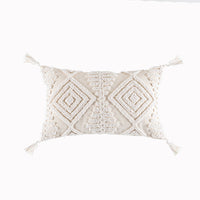 HKM-289107 Nordic Style Tufted Geometric Pillowcase – Cotton Cover with Diverse Colors and Textures, 45x45cm or 30x50cm