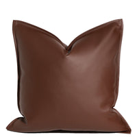 HKM-289235 Nordic Style Solid Leather Throw Pillow for Living Room or Bed Support