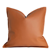 HKM-289235 Nordic Style Solid Leather Throw Pillow for Living Room or Bed Support