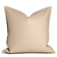HKM-289235 Nordic Style Solid Leather Throw Pillow for Living Room or Bed Support