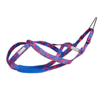 HKM-289299 Adjustable Dog Sled Chest Strap with Hand Holding Rope - Nylon Pet Traction Gear in Blue and Rose Red