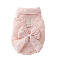HKM-289427 Fleece Lined Pet Coat for Cats and Dogs - Pink and Blue, Casual Polyester Outfit