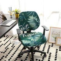 HKM-289491 Modern Stretchable Spandex/Polyester Office Chair Cover - Breathable & Washable Design for Dining Room and Office