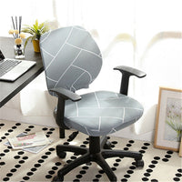 HKM-289491 Modern Stretchable Spandex/Polyester Office Chair Cover - Breathable & Washable Design for Dining Room and Office