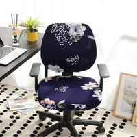 HKM-289491 Modern Stretchable Spandex/Polyester Office Chair Cover - Breathable & Washable Design for Dining Room and Office