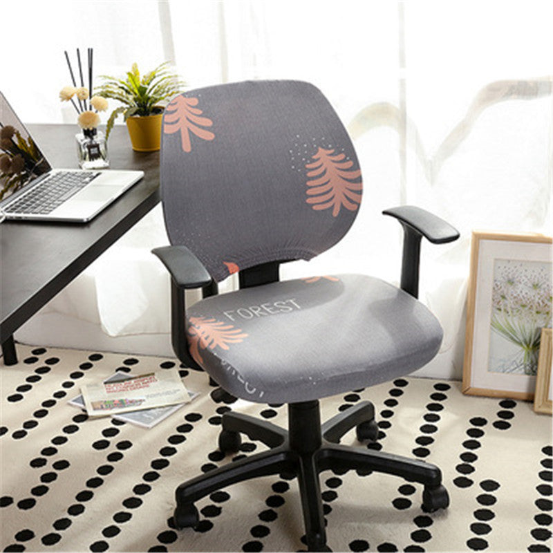HKM-289491 Modern Stretchable Spandex/Polyester Office Chair Cover - Breathable & Washable Design for Dining Room and Office