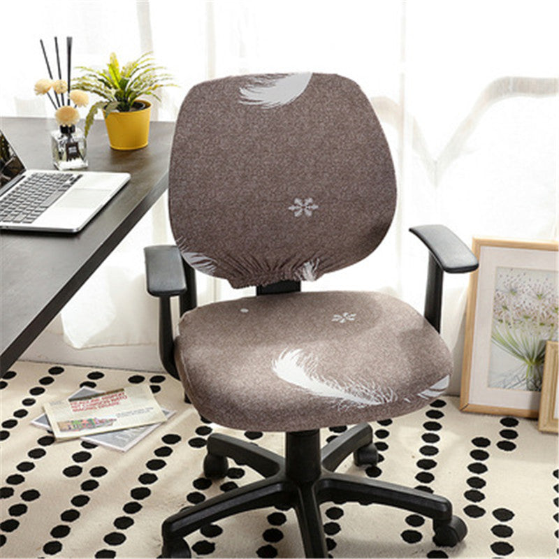 HKM-289491 Modern Stretchable Spandex/Polyester Office Chair Cover - Breathable & Washable Design for Dining Room and Office