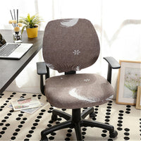 HKM-289491 Modern Stretchable Spandex/Polyester Office Chair Cover - Breathable & Washable Design for Dining Room and Office