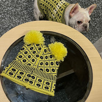 HKM-289683 Cozy Pet Winter Sweater with Matching Hat for Dogs and Cats