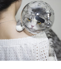 HKM-289811 White Collar Anti-bite Bath Nail Scissors Anti-scratch Anti-licking Pet Artifact Cat Head Cover
