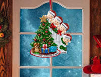 HKM-289875 Christmas Character Resin Tree Decoration Pendant - 4 Heads & 6 Heads Options