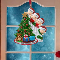HKM-289875 Christmas Character Resin Tree Decoration Pendant - 4 Heads & 6 Heads Options
