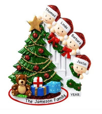 HKM-289875 Christmas Character Resin Tree Decoration Pendant - 4 Heads & 6 Heads Options