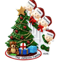 HKM-289875 Christmas Character Resin Tree Decoration Pendant - 4 Heads & 6 Heads Options