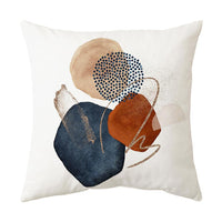 HKM-289939 Geometric Abstract Minimalist Print Cushion Cover, 45x45CM, Chemical Fiber Material