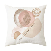 HKM-289939 Geometric Abstract Minimalist Print Cushion Cover, 45x45CM, Chemical Fiber Material