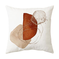 HKM-289939 Geometric Abstract Minimalist Print Cushion Cover, 45x45CM, Chemical Fiber Material