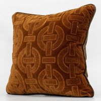 HKM-289939 Geometric Striped Polyester Velvet Pillow Case - 45x45cm