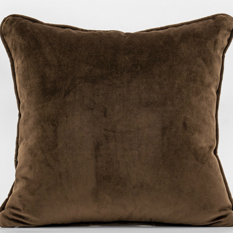 HKM-289939 Geometric Striped Polyester Velvet Pillow Case - 45x45cm