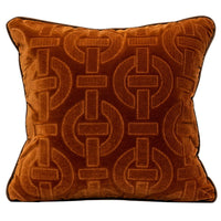 HKM-289939 Geometric Striped Polyester Velvet Pillow Case - 45x45cm