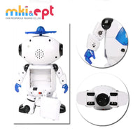 HKM-290067 360-Degree Rotating Electric Dancing Robot Toy with Music and Lights for Kids