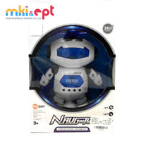 HKM-290067 360-Degree Rotating Electric Dancing Robot Toy with Music and Lights for Kids