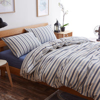 HKM-290067 Geometric Pure Cotton Four-Piece Bed Sheet Set in Red