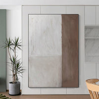 HKM-290195 Handmade Abstract Oil Painting on Canvas for Living Room and Bedroom Decor - Unstretched and Frameless