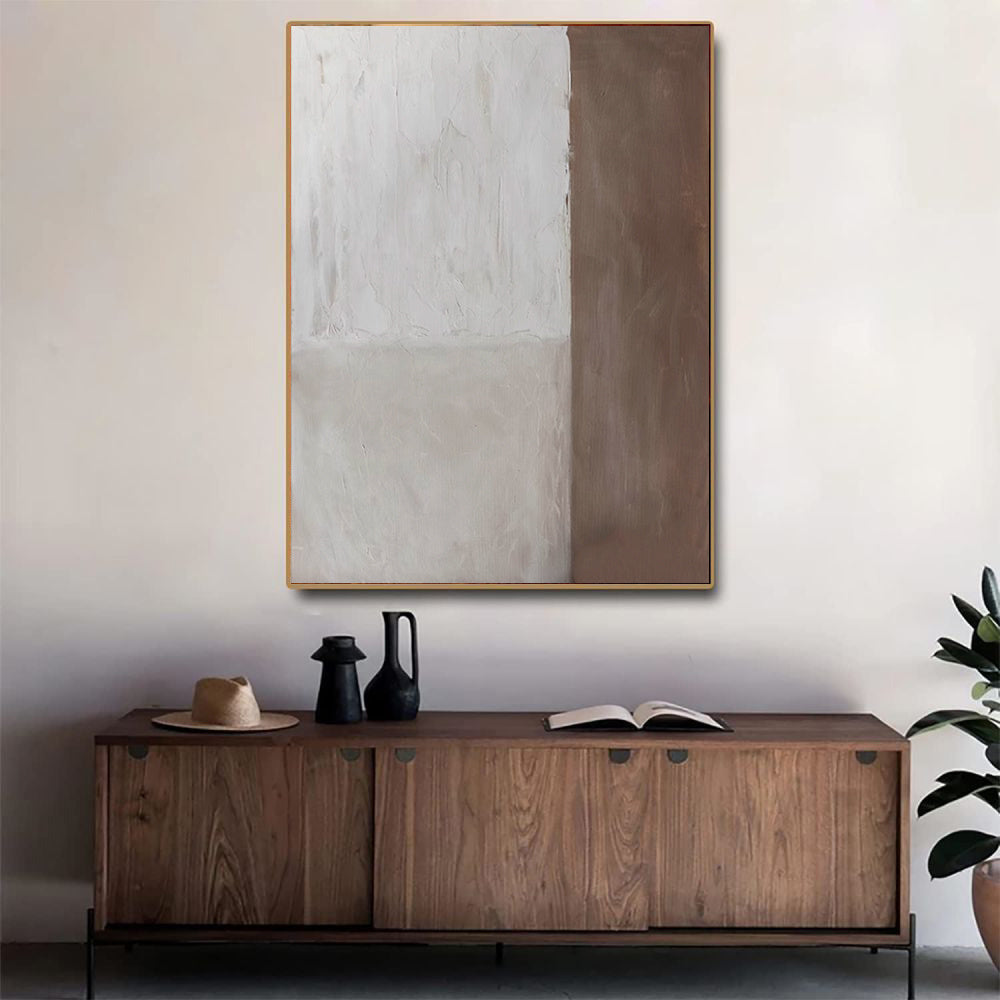 HKM-290195 Handmade Abstract Oil Painting on Canvas for Living Room and Bedroom Decor - Unstretched and Frameless