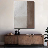 HKM-290195 Handmade Abstract Oil Painting on Canvas for Living Room and Bedroom Decor - Unstretched and Frameless