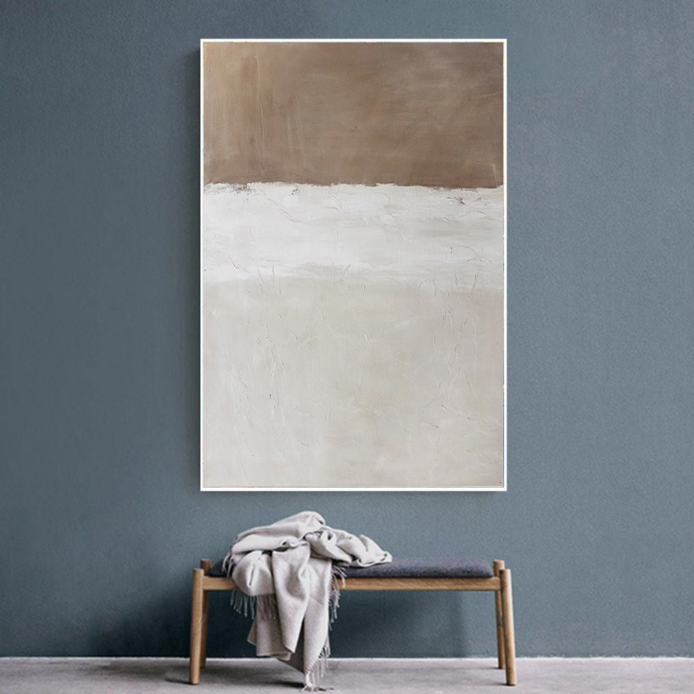 HKM-290195 Handmade Abstract Oil Painting on Canvas for Living Room and Bedroom Decor - Unstretched and Frameless