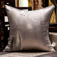 HKM-290323 Chinese Style Satin Mahogany Sofa Pillow with PP Cotton Filling