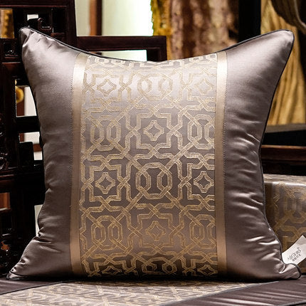 HKM-290323 Chinese Style Satin Mahogany Sofa Pillow with PP Cotton Filling