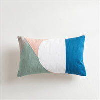 HKM-290387 Scandinavian Style Geometric Cotton Embroidered Pillow Cover, 45x45cm & 30x50cm Options