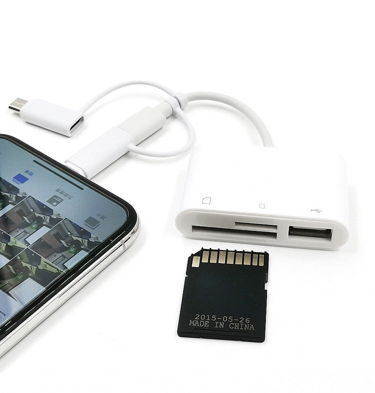 HKM-290451 3-in-1 USB Card Reader for SD and T-Flash Cards